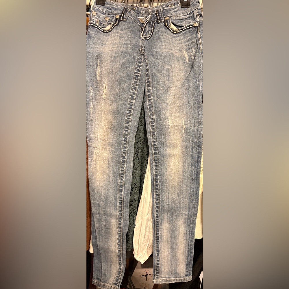 Miss Me Light Blue Denim Jeans - Picture 11 of 12